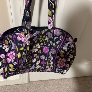Vera Bradley Purple and Pink Floral Shoulder Bag
